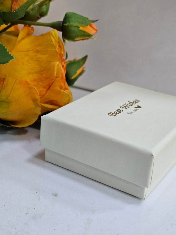 جعبه نیم ست کوچک، گوشواره آویز هاردباکس 2 تکه کد j37911
